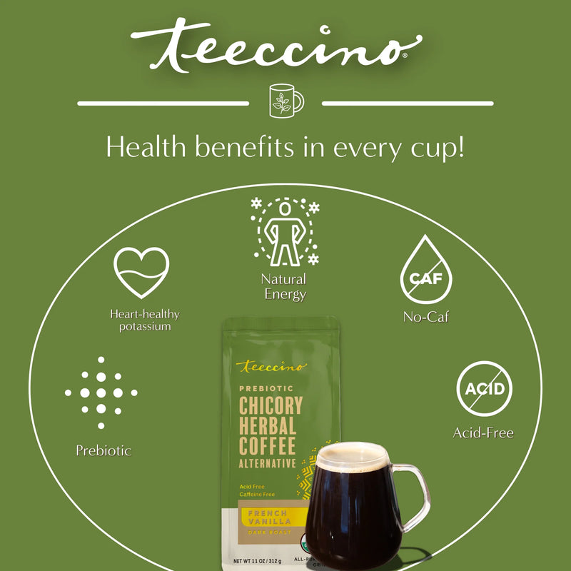 Teeccino French Vanilla Chicory Herbal Coffee Herbal Coffee