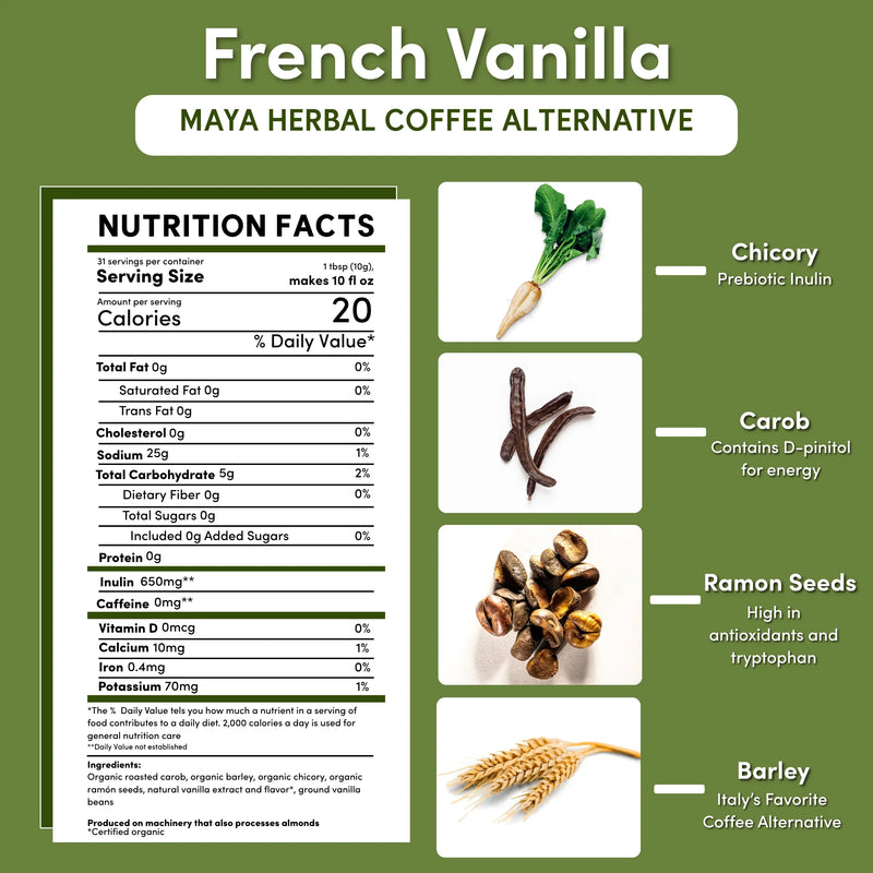 Teeccino French Vanilla Chicory Herbal Coffee Herbal Coffee