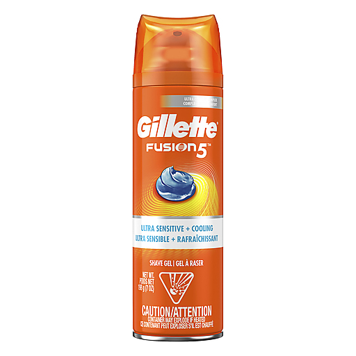 Gillette Gillette Fusion 5 Shave Gel, Ultra Sensitive + Cooling Personal Care