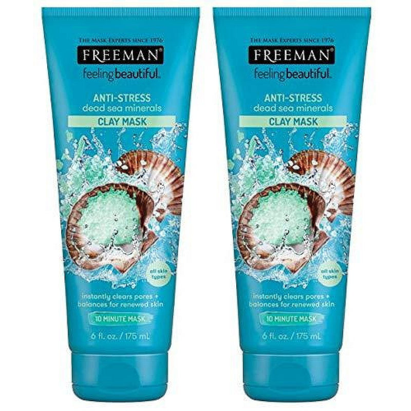 Freeman Freeman Dead Sea Minerals Anti-Stress Clay Facial Mask Masks White Smoke