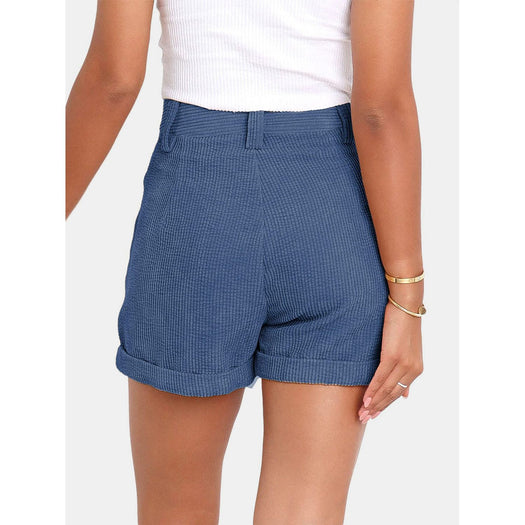 High Waist Shorts with Pockets