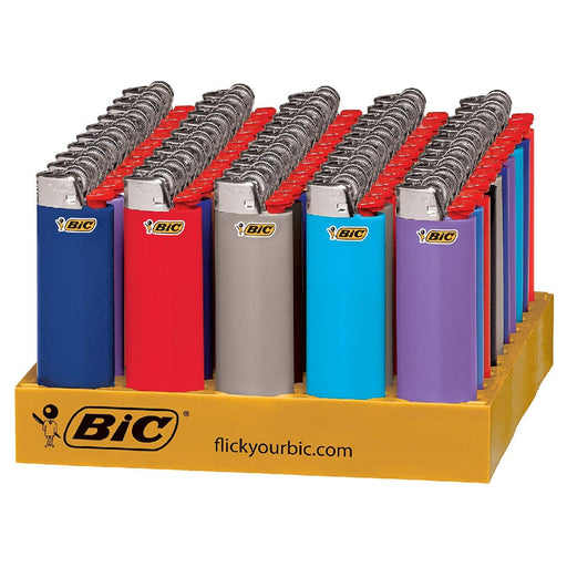 BiC BiC Lighter W/ Tray- Assorted Colors Lighters & Matches White Smoke