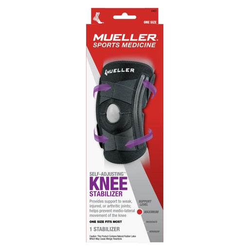 Mueller Mueller Self Adjusting Knee Stabilizer One Size Fits Most Black Camera Stabilizers & Supports