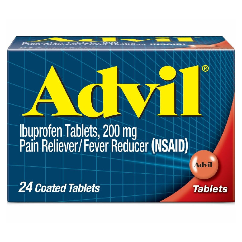 Advil Advil Ibuprofen Pain Reliever/Fever Reducer, 200 Mg Coated Tablets Health & Beauty