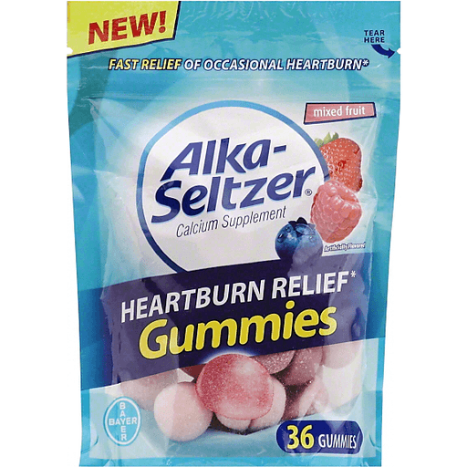 Alka-Seltzer Alka Seltzer Heartburn Relief, Gummies, Mixed Fruit Health & Beauty