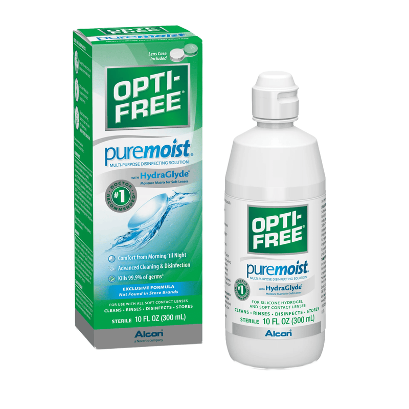 Opti-Free Opti-Free Pure Moist With Hydra Glyde Multi Purpose Disinfection Solution 10 Fl Oz Health & Beauty