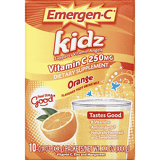 Emergen-C Emergen-C Kid Vit Drnk Mix Orn Vitamins & Supplements Khaki