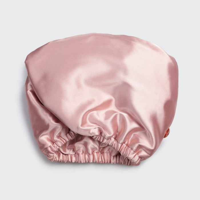 Kitsch - Satin-Wrapped Hair Towel - Blush
