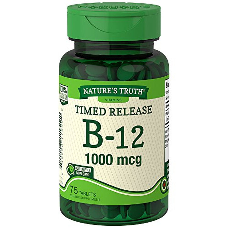 Nature's Truth Nature's Truth Time Released 1000 Mcg  Vitamin B-12  75 Tablets Vitamins & Supplements
