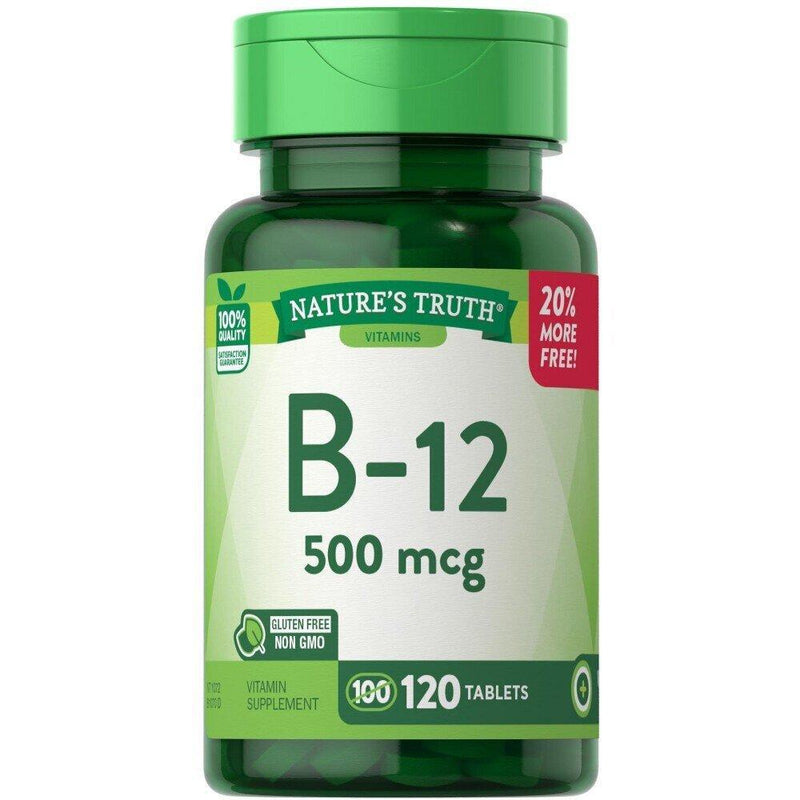 Nature's Truth Nature's Truth Vitamin B 12, 500 Mcg, Tablets Vitamins & Supplements