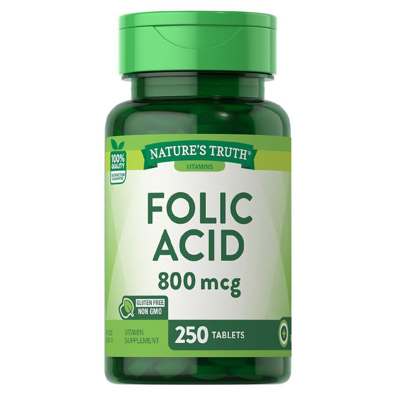 Nature's Truth Nature's Truth Tablets 800 Mcg Folic Acid 250 tablets Vitamins & Supplements