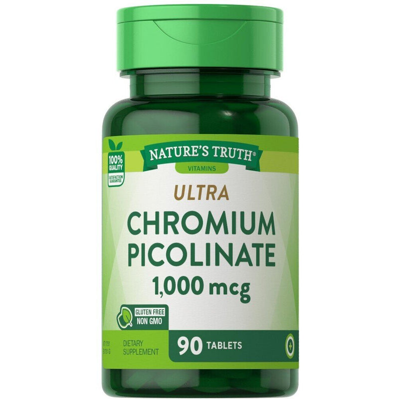 Nature's Truth Nature's Truth Ultra Chromium Picolinate, 1.000 Mcg, 90 Tablets Vitamins & Supplements