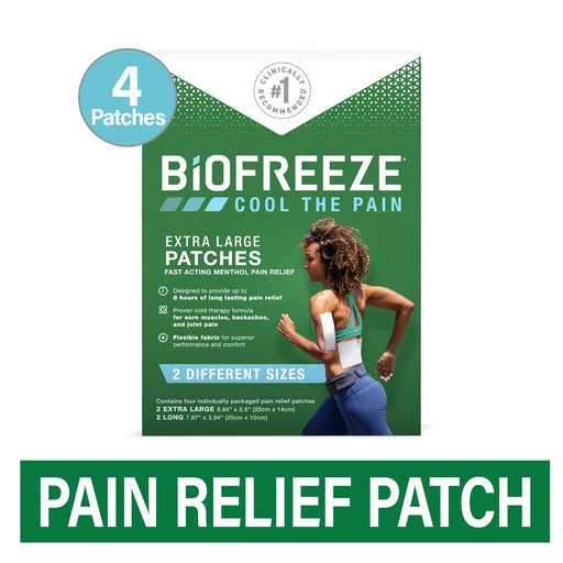 Biofreeze Biofreeze Menthol Pain Relief Patches Extra Large Health & Beauty