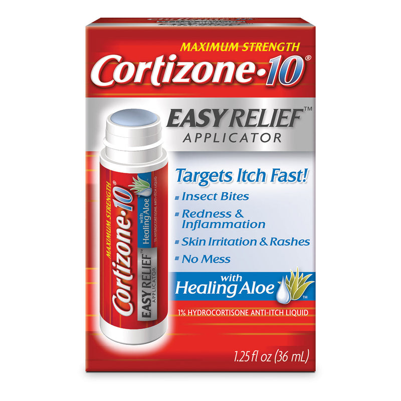 Cortizone-10 Cortizone-10 Maximun Strength Easy Relief Anti-Itch Liquid Applicator, 1.25 Fl Oz Medicine & Drugs
