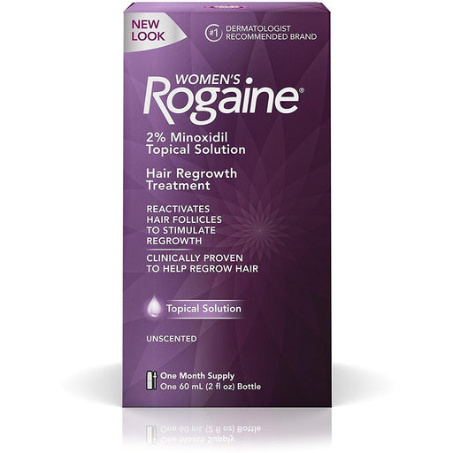 Rogaine Women's Rogaine 2% Minoxidil Topical Solution – Hair Regrowth Treatment, 1 Month Supply Hair Care