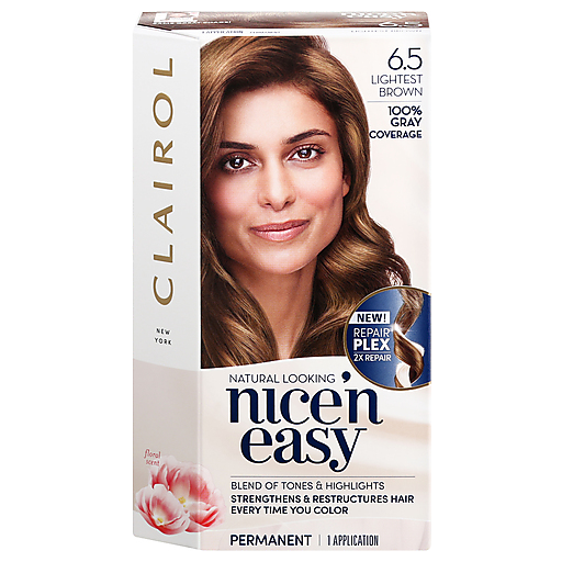 Clairol Clairol Nice’n Easy Hair Color, Permanent, Lightest Brown 6.5 Hair Color
