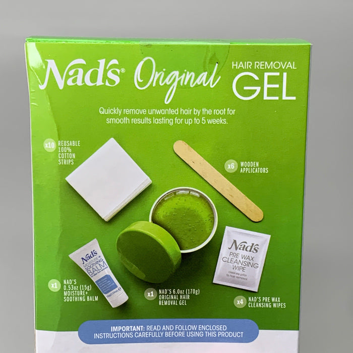 Paywut - Nads Original Hair Removal Gel Kit Soothing Honey 3456 (New)