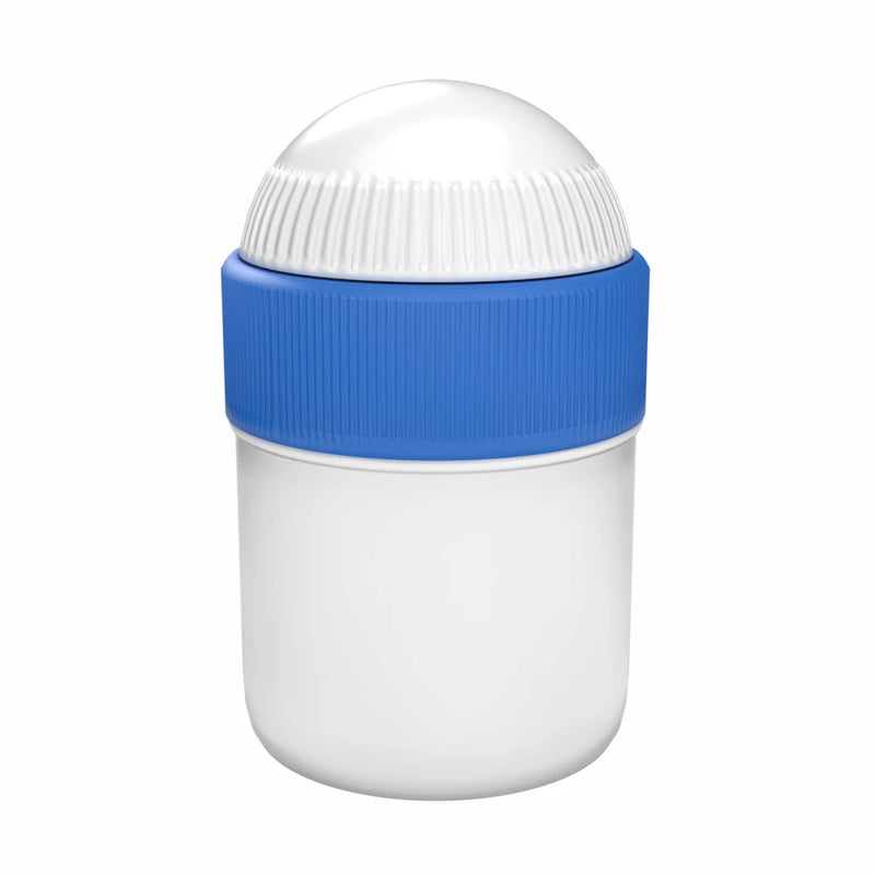 Medisca Samix Compounding Jar, 15 mL, White with Blue Lid (Case of 50) Science & Laboratory