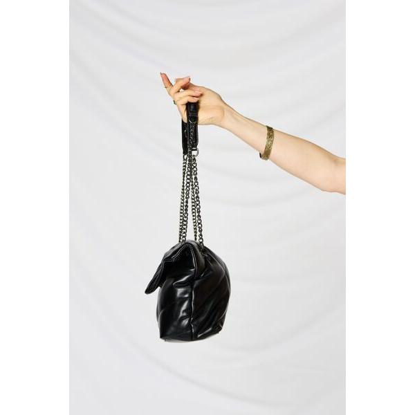 SHOMICO PU Leather Chain Handbag