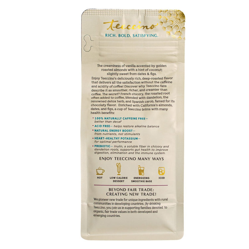 Teeccino Dandelion Vanilla Nut Herbal Coffee Herbal Coffee