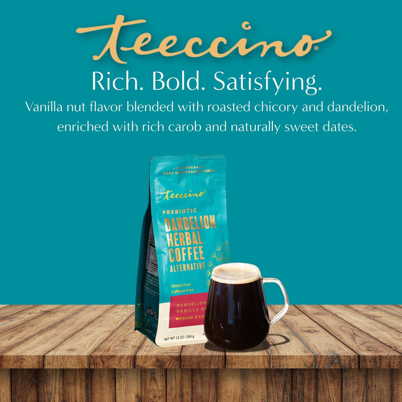 Teeccino Dandelion Vanilla Nut Herbal Coffee Herbal Coffee