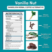 Teeccino Dandelion Vanilla Nut Herbal Coffee Herbal Coffee