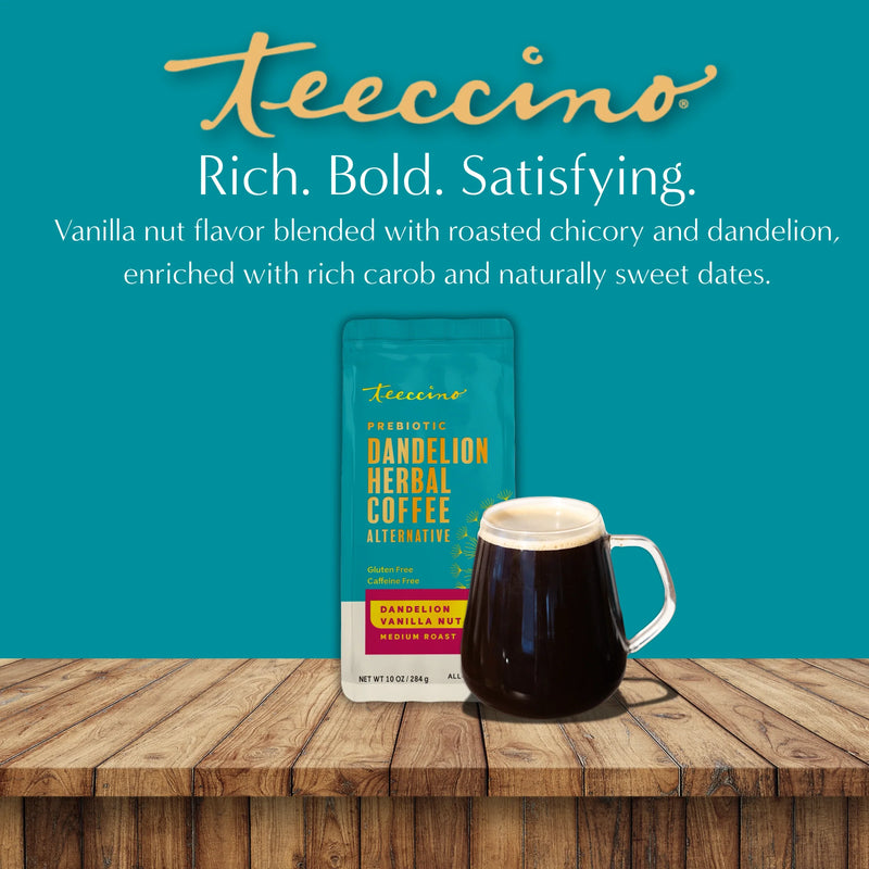 Teeccino Dandelion Vanilla Nut Herbal Coffee Herbal Coffee