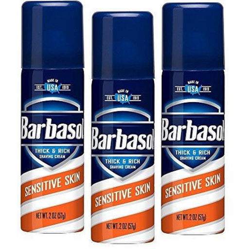 Barbasol Barbasol Sensitive Skin Thick & Rich Shaving Cream For Men, Travel 2oz Shaving Cream