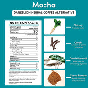 Teeccino Dandelion Mocha Herbal Coffee Herbal Coffee