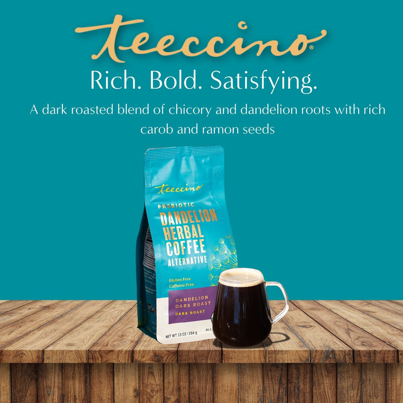 Teeccino Dandelion Dark Roast Herbal Coffee Herbal Coffee