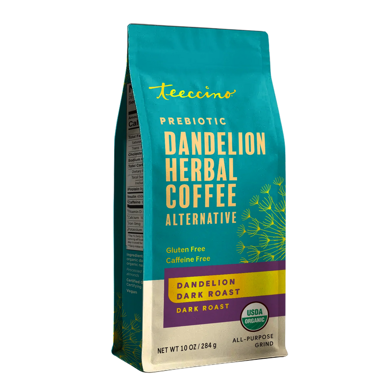 Teeccino Dandelion Dark Roast Herbal Coffee Herbal Coffee