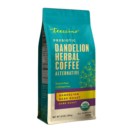 Teeccino Dandelion Dark Roast Herbal Coffee Herbal Coffee