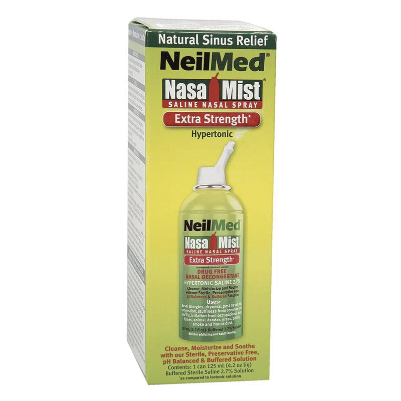 NeilMed NeilMed® NasaMist® Extra Strength Hypertonic Saline Spray (4.5 oz) Health & Beauty Light Goldenrod