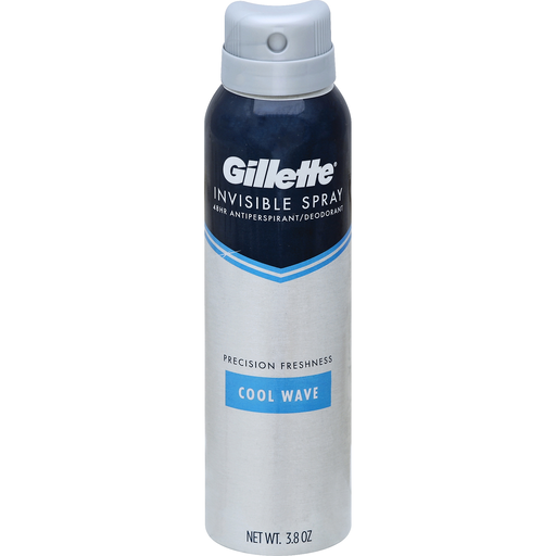 Gillette Gillette Cool Wave Invisible Spray Antiperspirant And Deodorant - 3.8oz Deodorant Gray