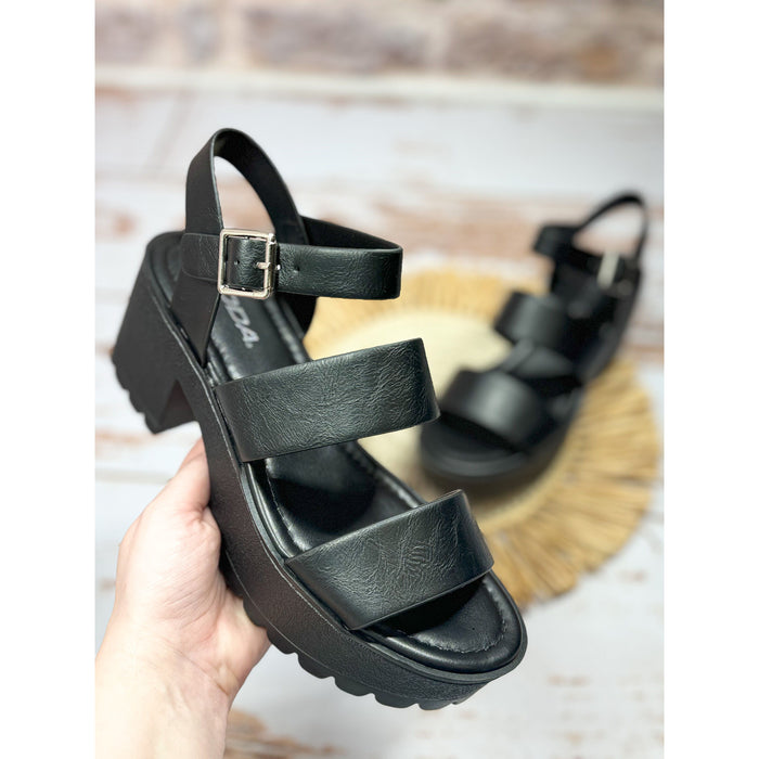 Rachel Statement Sandal in Black