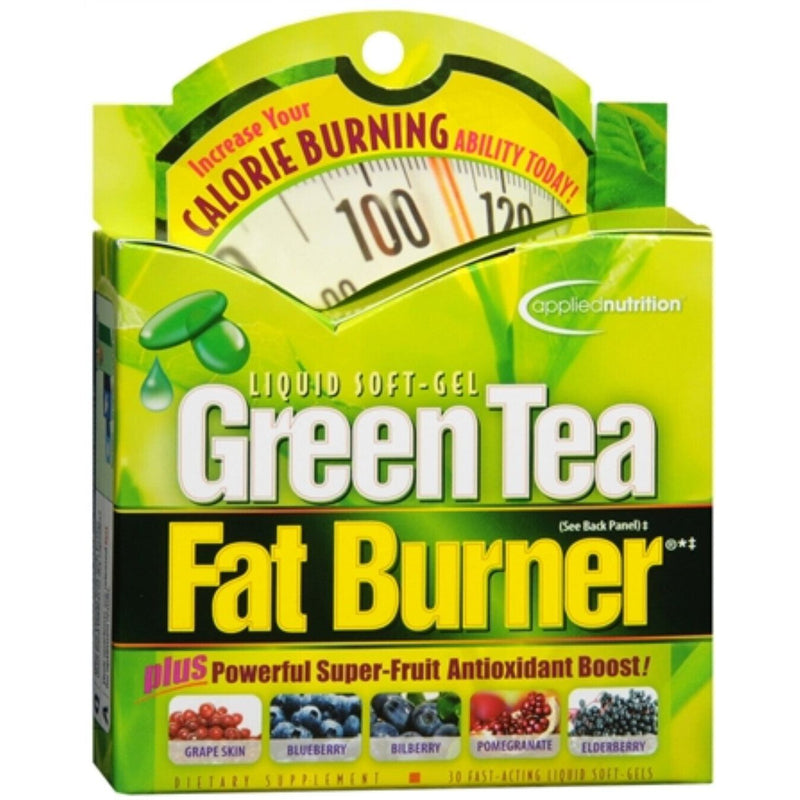 Green Tea Fat Burner Green Tea Fat Burner Applied Nutrition Liquid Soft-Gels 30 Soft Gels Fitness & Nutrition