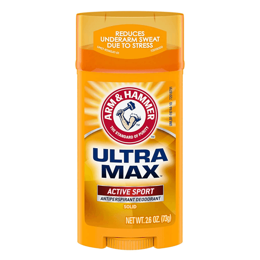 Arm & Hammer Arm & Hammer Ultra Max Deodorant Active Sport Solid Stick 2.6oz Deodorant Dark Orange