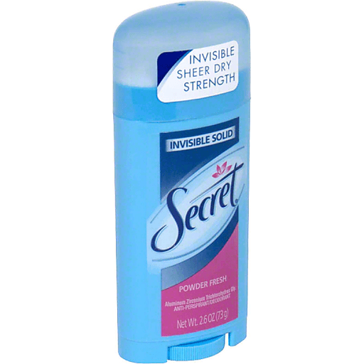 Secret Secret Anti-Perspirant/Deodorant, Invisible Solid, Powder Fresh Deodorant