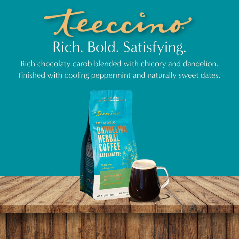 Teeccino Dandelion Mocha Mint Herbal Coffee Herbal Coffee