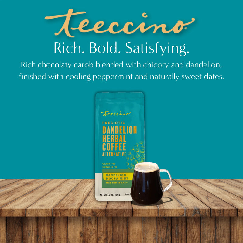 Teeccino Dandelion Mocha Mint Herbal Coffee Herbal Coffee