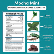 Teeccino Dandelion Mocha Mint Herbal Coffee Herbal Coffee