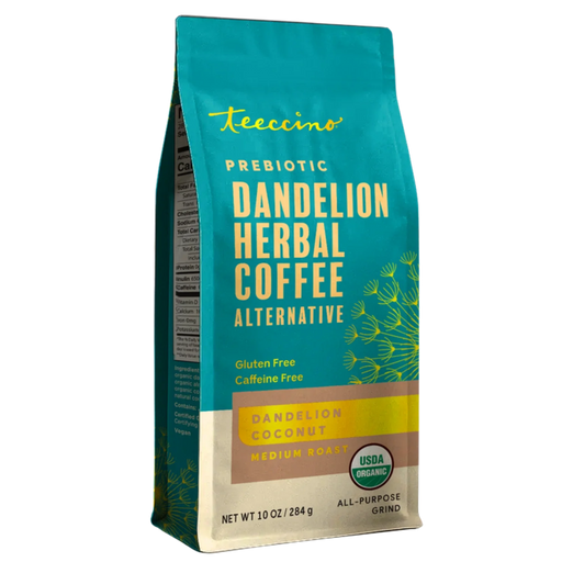 Teeccino Dandelion Coconut Herbal Coffee Herbal Coffee