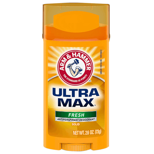 Arm & Hammer Arm & Hammer UltraMax Antiperspirant Deodorant - Fresh Scent, 2.6 oz (73g) Stick Deodorant & Anti-Perspirant Dark Orange