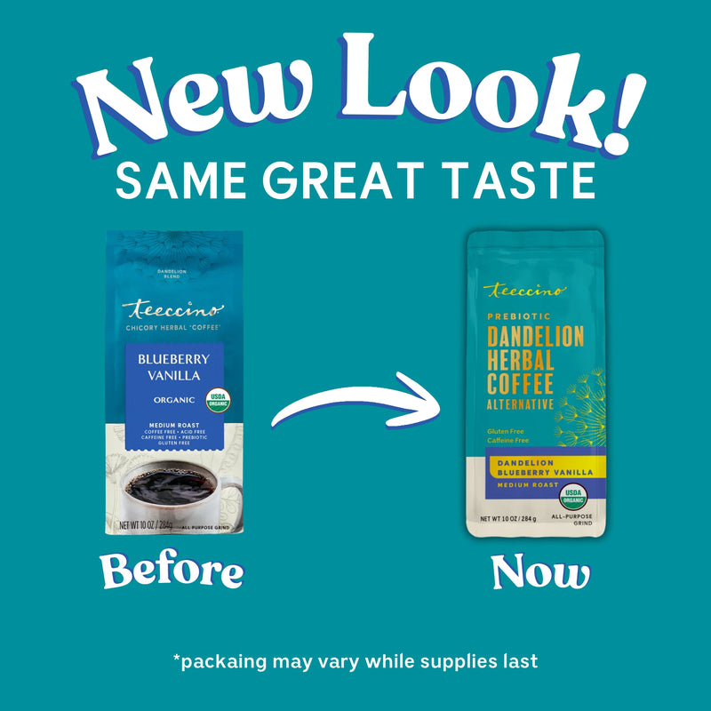 Teeccino Blueberry Vanilla Chicory Herbal Coffee Herbal Coffee