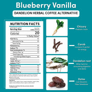 Teeccino Blueberry Vanilla Chicory Herbal Coffee Herbal Coffee