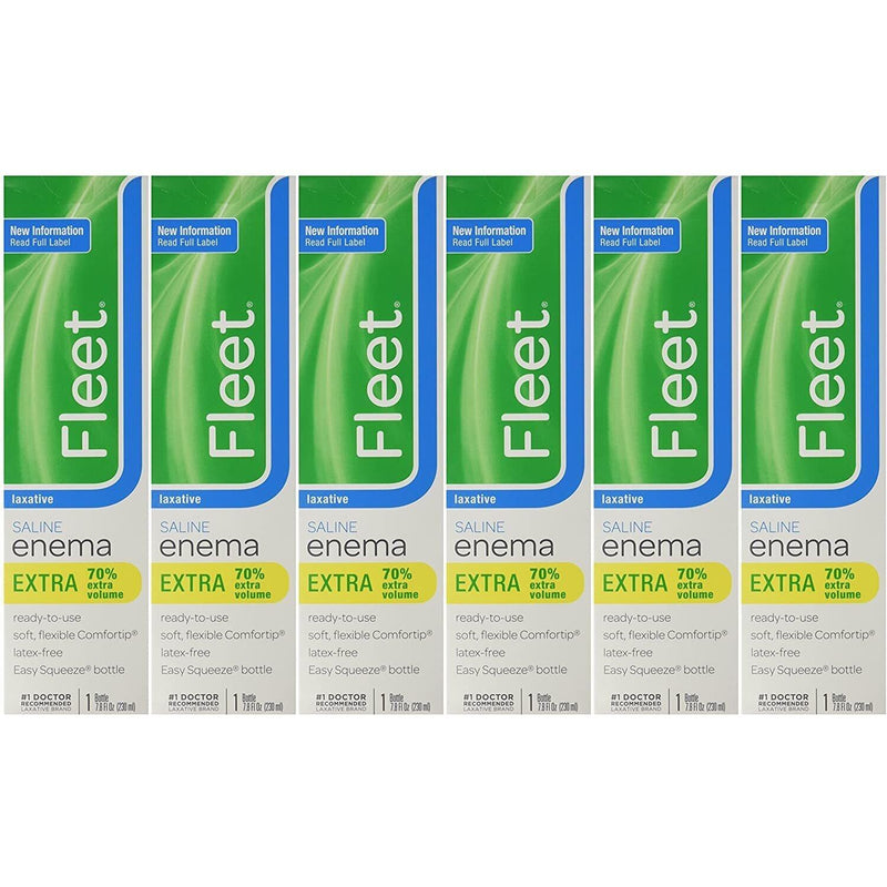Fleet Fleet Laxative Saline Extra Enema For Adult Constipation, 7.8 Fl Oz, 1 Bottle Health & Beauty