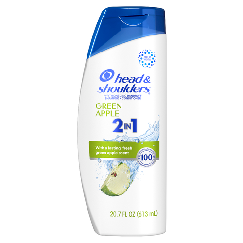 Head & Shoulders Head and Shoulders 2-in-1 Shampoo and Conditioner, Green Apple Scent, 20.7 fl oz (613 ml) Shampoo & Conditioner