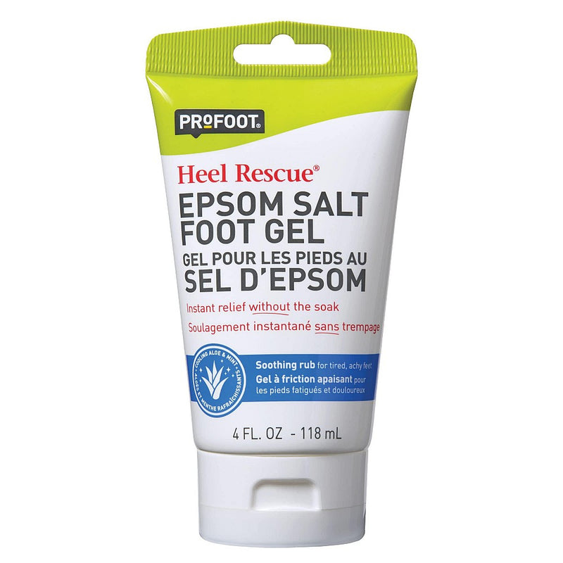 Profoot Profoot Epsom Salt Gel, 4 Ounce Tube, Relief For Aching Feet Foot Care White Smoke