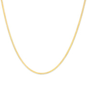 Bids.com Unisex Solid 14K Yellow Gold 2.8mm Imperial Herringbone Chain Necklace - 18" Inches Necklaces