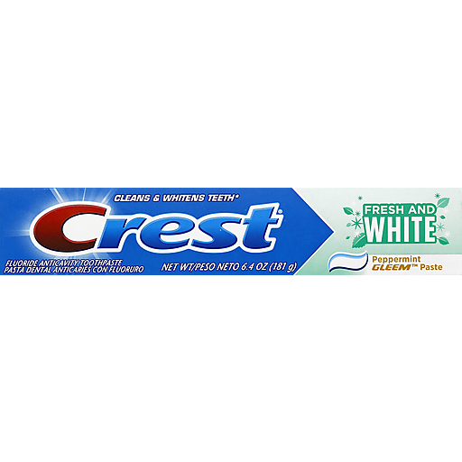 Crest Crest Toothpaste, Fluoride Anticavity, Peppermint Gleem, Paste Personal Care